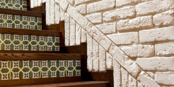 Backstein im Treppenhaus - Ideen für eine interessante Treppengestaltung im Haus